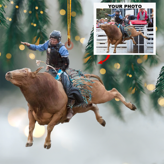 Personalized Photo Mica Ornament - Customized Your Photo Ornament ARND0014
