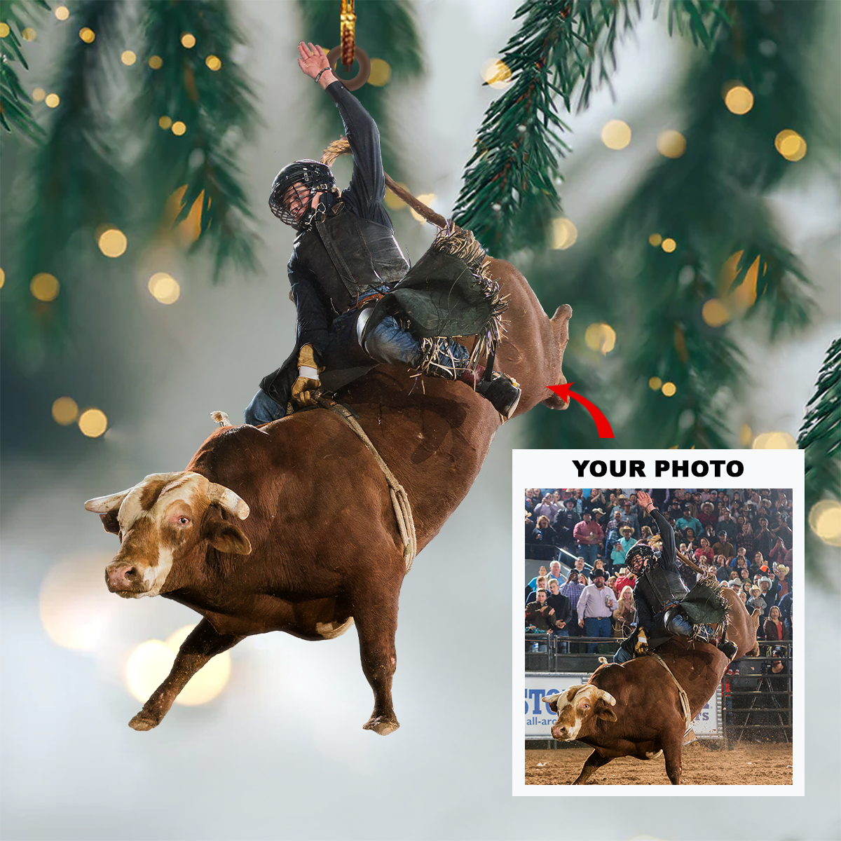 Personalized Photo Mica Ornament - Customize Your Photo V1 ARND018