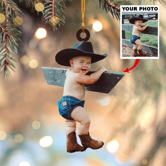 Personalized Photo Mica Ornament - Customized Your Photo Ornament V11 ARND005