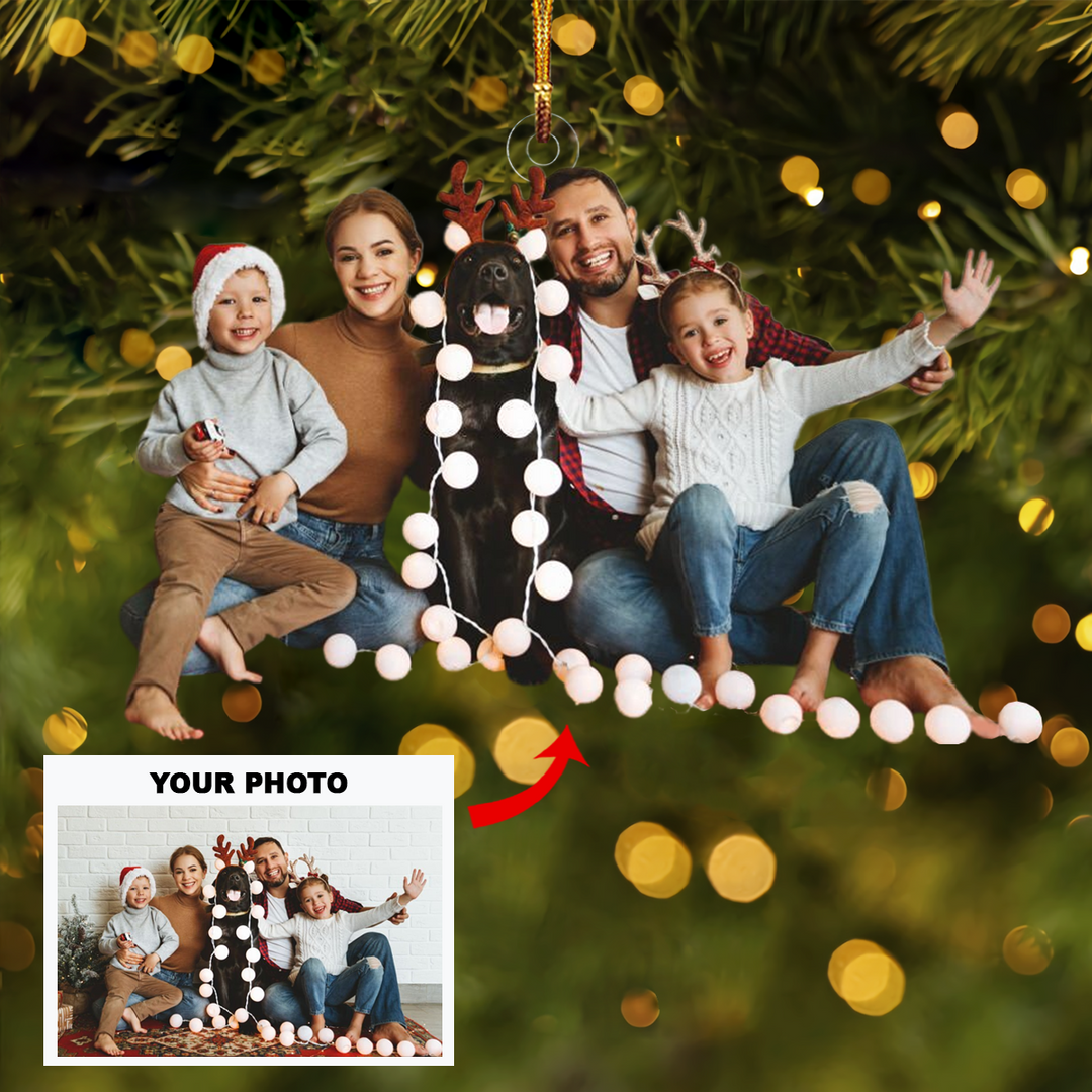 Personalized Photo Mica Ornament - Gift For Family - Family Forever ARND037