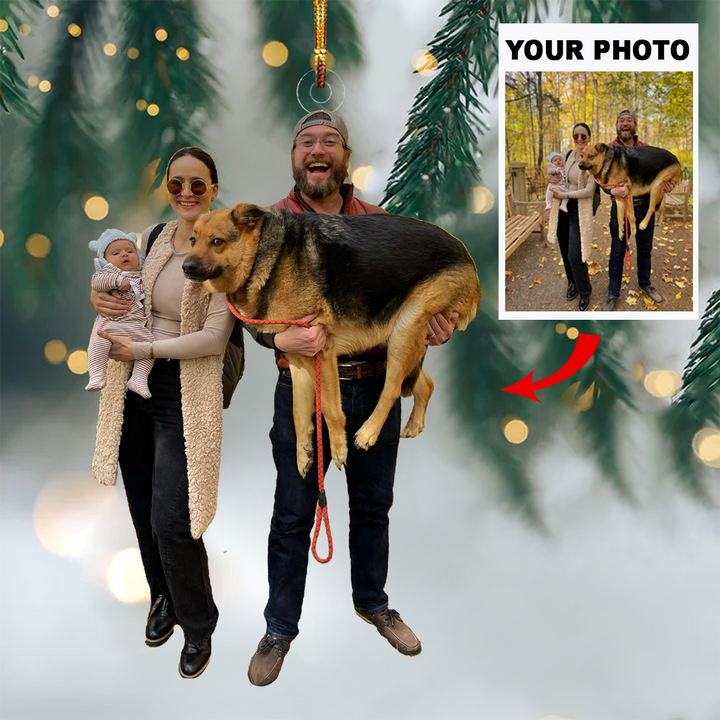 Personalized Photo Mica Ornament - Gift For Family - Family Forever ARND037