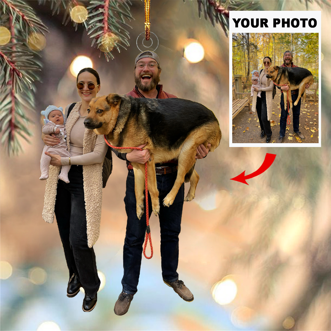 Personalized Photo Mica Ornament - Gift For Family - Family Forever ARND037