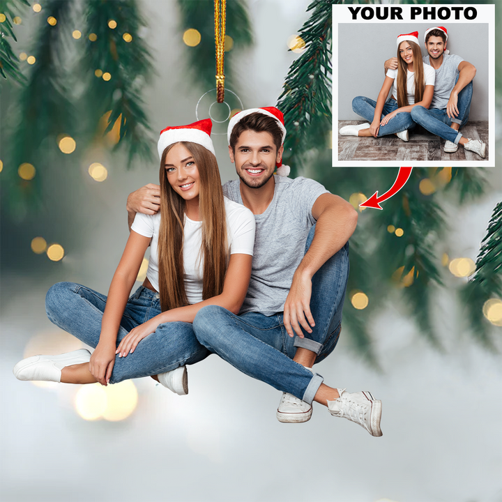 Personalized Photo Mica Ornament - Gift For Couple- Customized Your Photo Ornament V19 ARND005