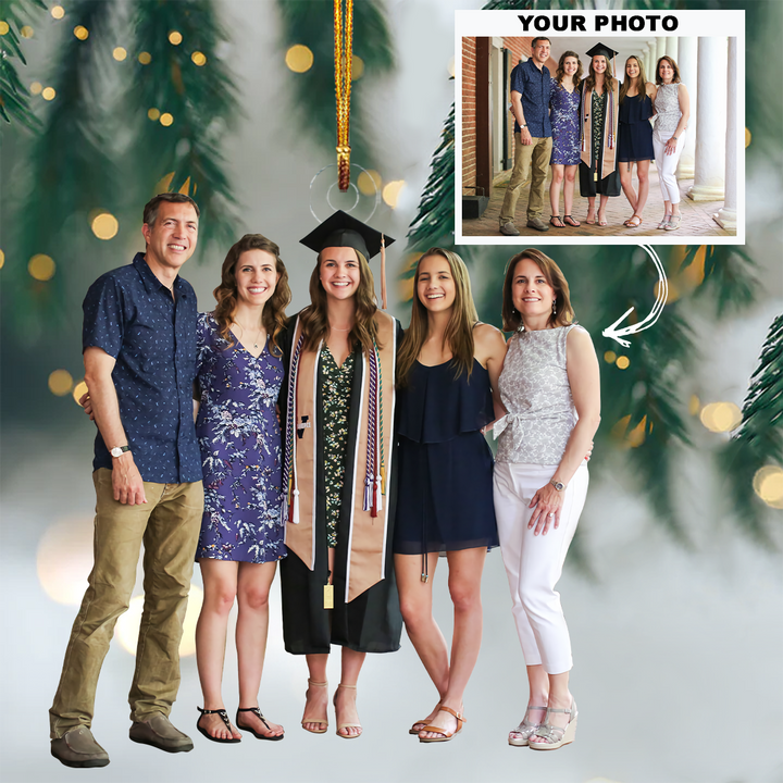 Personalized Photo Mica Ornament - Customized Your Photo Ornament V10 ARND0014