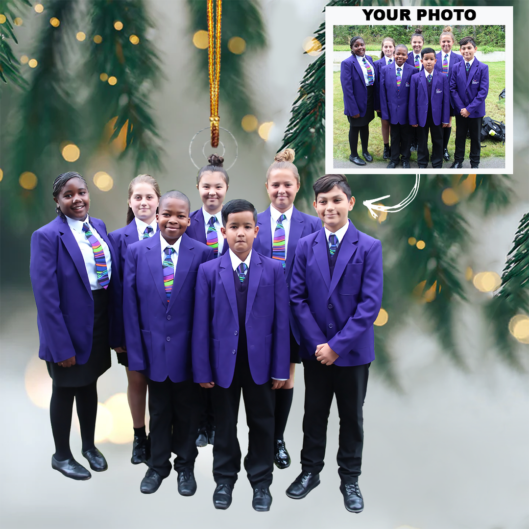 Personalized Photo Mica Ornament - Customized Your Photo Ornament V14 ARND0014