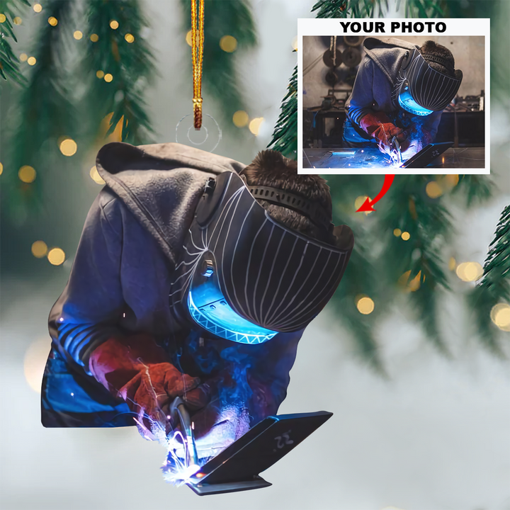 Personalized Photo Mica Ornament - Customized Your Photo Ornament V16 ARND0014