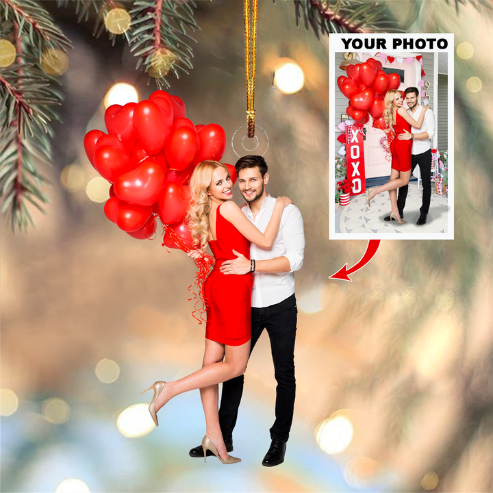 Personalized Photo Mica Ornament - Gift For Couple -  Customized Your Photo Ornament V24 ARND005
