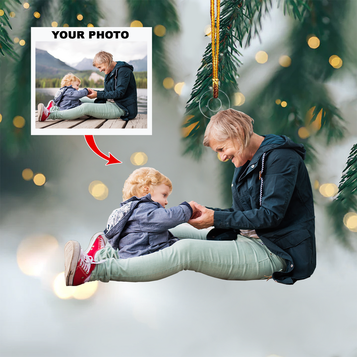 Personalized Photo Mica Ornament - Gift For Family Member -  Customized Your Photo Ornament V26 ARND005