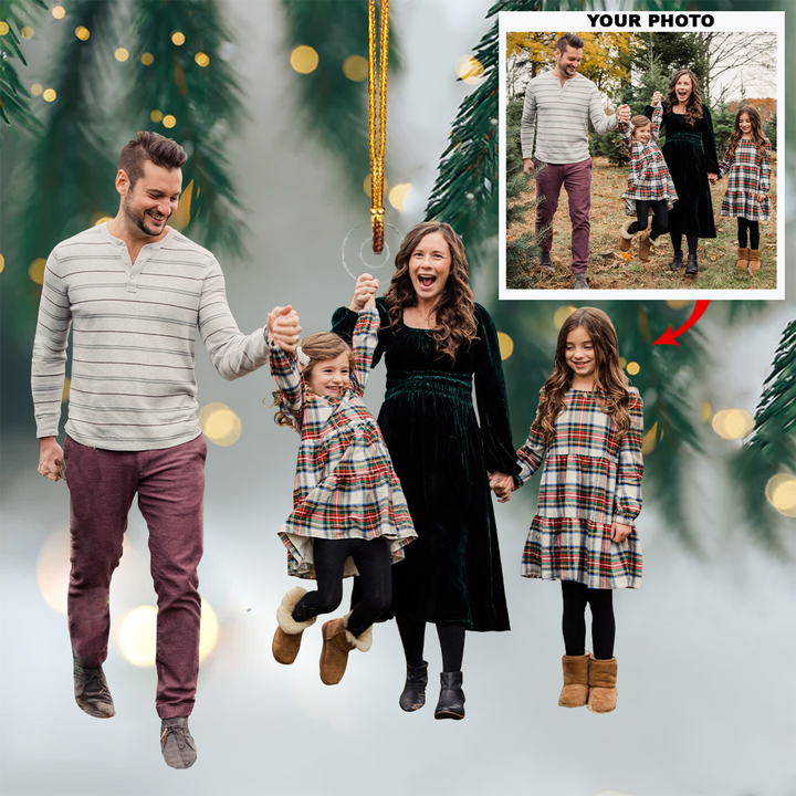 Personalized Photo Mica Ornament - Gift For Family Member - Customized Your Photo Ornament V18 ARND0014