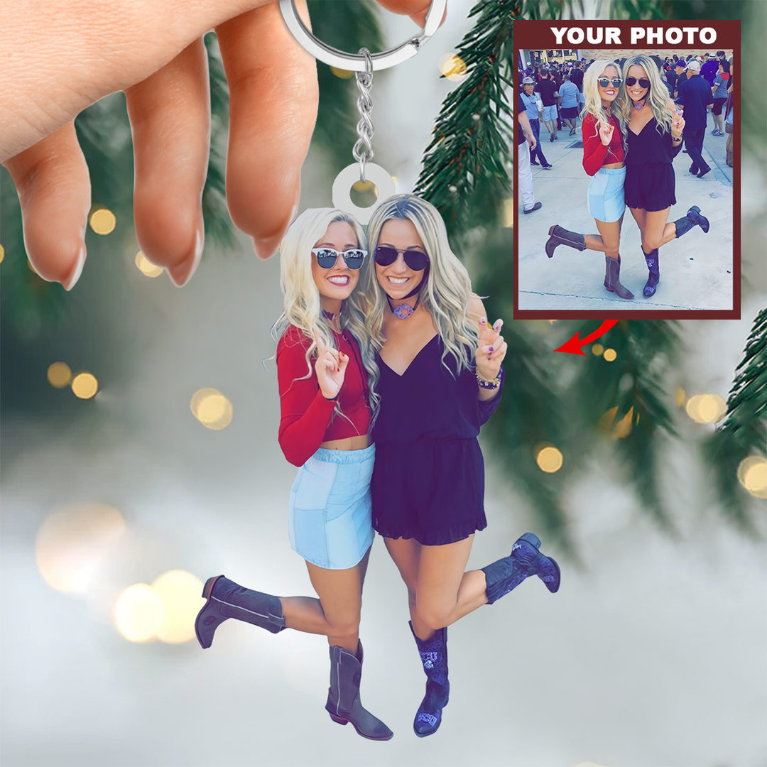 Personalized Custom Keychain - 4th of July Gift For Friends & Family Members, Gift For Mom, Dad, Grandpa, Grandma - Party Like It's 1976, Custom Your Photo Keychain UPL0PD008