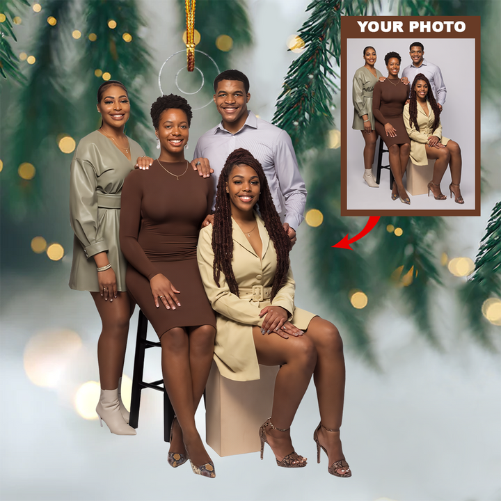 Personalized Photo Mica Ornament - Christmas Gift For Family Member, Friends -  Customized Your Photo Ornament