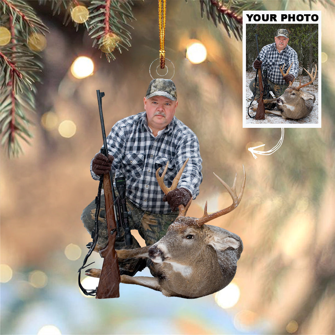 Personalized Photo Mica Ornament - Christmas, Birthday Gift For Family Member, Mom, Dad, Brother, Sister - Customized Your Photo Ornament V1