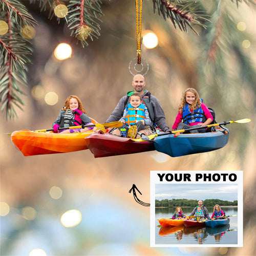 Personalized Photo Mica Ornament - Christmas, Birthday Gift For Family Member, Mom, Dad, Brother, Sister - Customized Your Photo Ornament V2