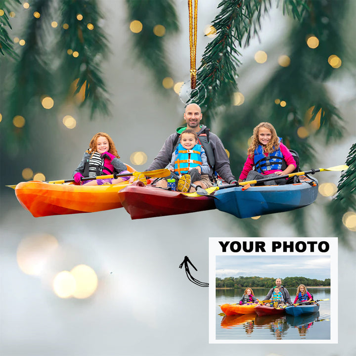 Personalized Photo Mica Ornament - Christmas, Birthday Gift For Family Member, Mom, Dad, Brother, Sister - Customized Your Photo Ornament V2