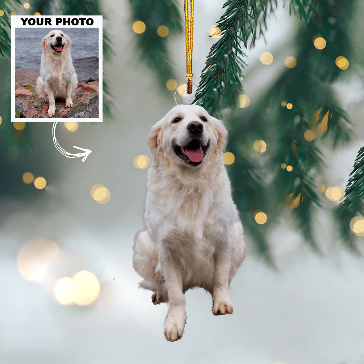 Motocross Customized Your Photo Ornament - Personalized Custom Photo Mica Ornament