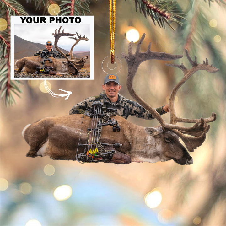 Personalized Photo Mica Ornament - Christmas Gift For Family Member, Friends -  Customized Your Photo Hunting Ornament