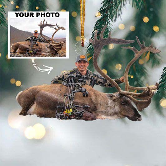 Personalized Photo Mica Ornament - Christmas Gift For Family Member, Friends -  Customized Your Photo Hunting Ornament