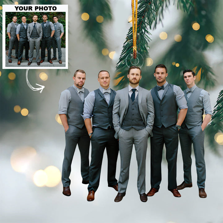 Friend Forever Customized Your Photo Ornament - Personalized Custom Photo Mica Ornament - Christmas Gift For Family Members, Friends, Besties