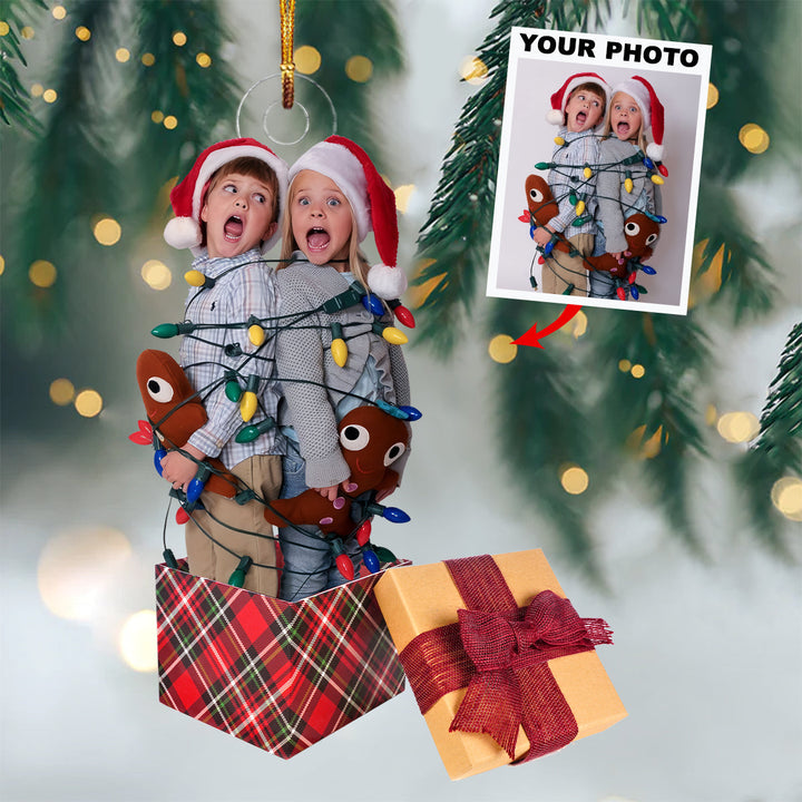 There Is No Greater Gift Than Family - Custom Photo Mica Ornament - Christmas, Birthday Gift For Family Members, Mom, Dad UPL0PD029