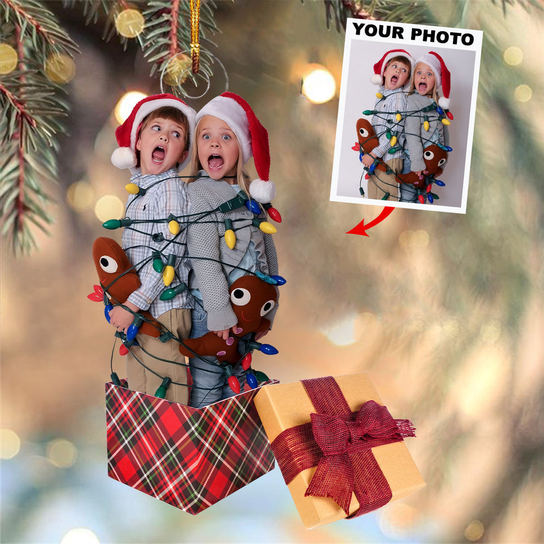 There Is No Greater Gift Than Family - Custom Photo Mica Ornament - Christmas, Birthday Gift For Family Members, Mom, Dad UPL0PD029