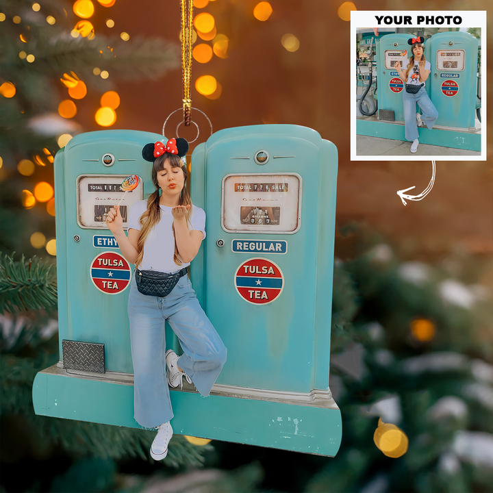 Hanging Out At The Park - Personalized Photo Mica Ornament - Customized Your Photo Ornament - Christmas Gift For Friends, Family Members