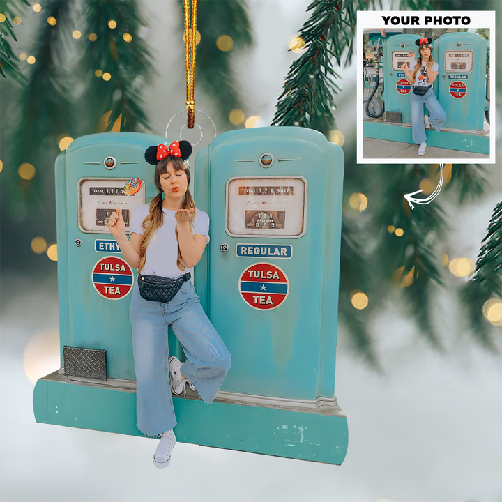 Hanging Out At The Park - Personalized Photo Mica Ornament - Customized Your Photo Ornament - Christmas Gift For Friends, Family Members