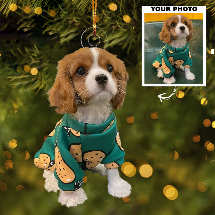 Customized Photo Ornament Christmas Pet - Personalized Photo Mica Ornament - Christmas Gift For Pet Lovers, Dog Lovers