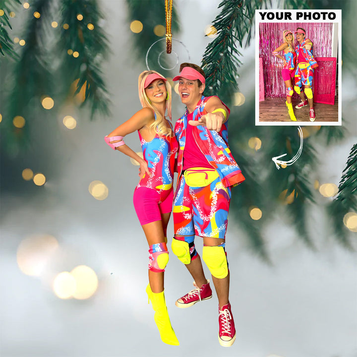 Customized Your Photo Ornament - Personalized Custom Photo Mica Ornament - Christmas Gift For Couples, Family Members
