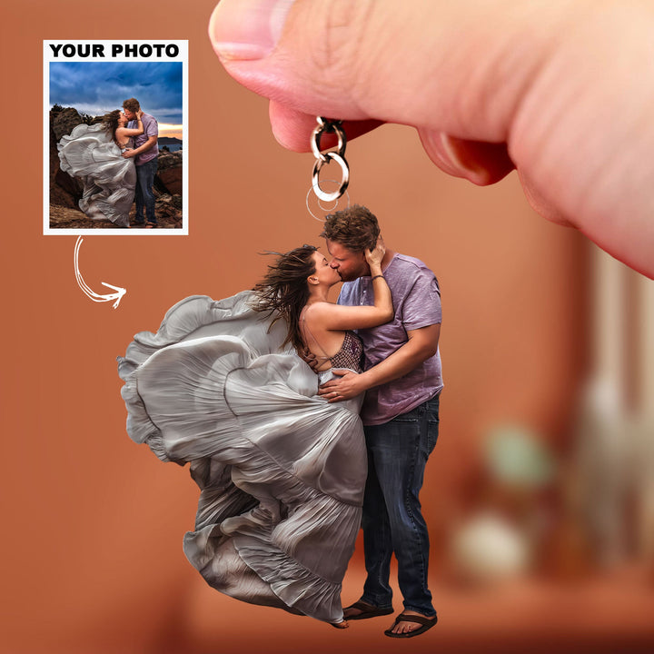 Customized Photo Keychain - Valentine Gift For Couple, Boyfriend, Girlfriend UPL0HD054