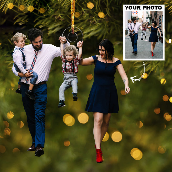 Custom Photo This Is Us - Personalized Photo Mica Ornament - Christmas Gift For Family Members