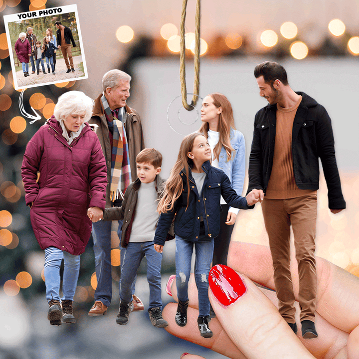 Best Christmas Ever - Personalized Photo Mica Ornament - Christmas Gift For Family Members