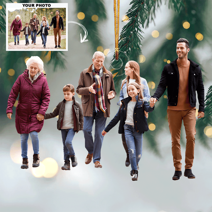 Best Christmas Ever - Personalized Photo Mica Ornament - Christmas Gift For Family Members