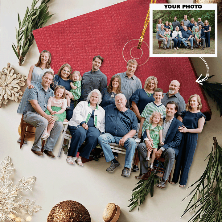 Best Christmas Ever - Personalized Photo Mica Ornament - Christmas Gift For Family Members