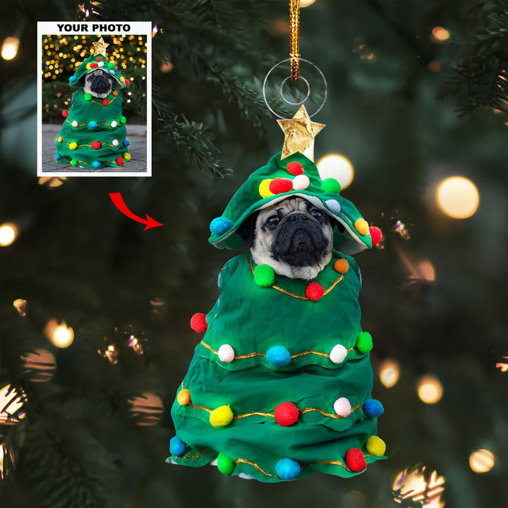 Holiday Pals - Personalized Photo Mica Ornament - Christmas Gift For Pet Lovers, Dog Lovers