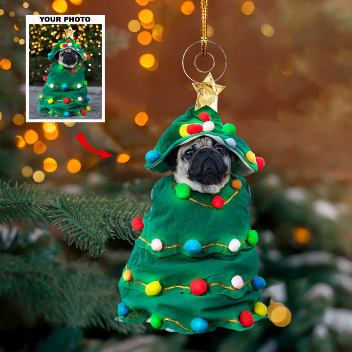 Holiday Pals - Personalized Photo Mica Ornament - Christmas Gift For Pet Lovers, Dog Lovers
