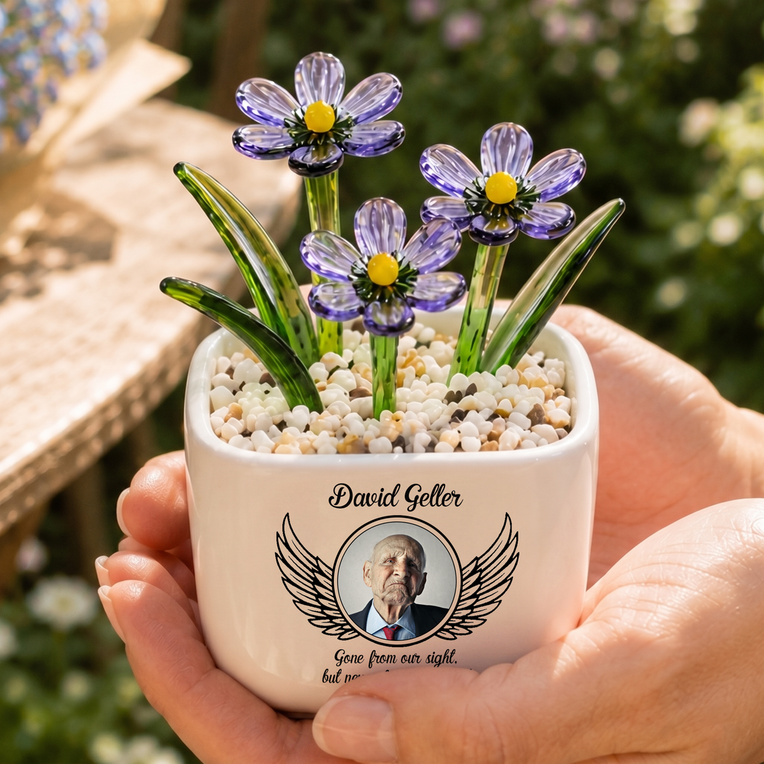 Gone From Our Sight - Personalized Memorial Flower Pot - Gift for Family Member