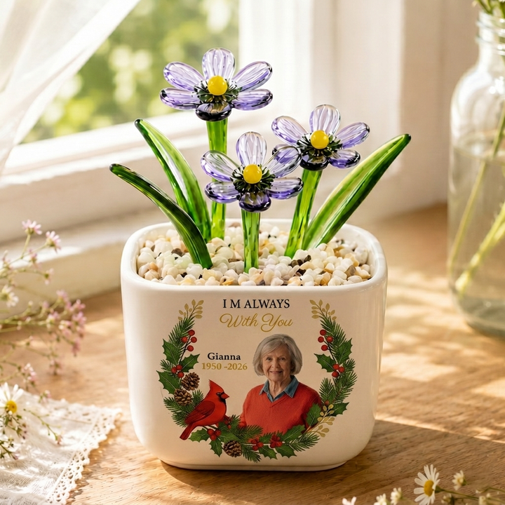 I Am Always With You - Personalized Memorial Flower Pot - Gift For Family Members, Grandparents