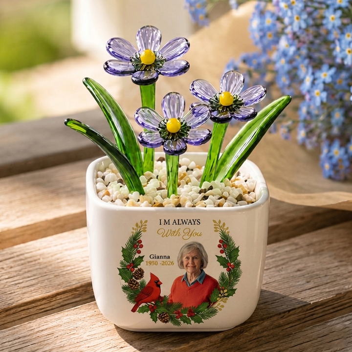 I Am Always With You - Personalized Memorial Flower Pot - Gift For Family Members, Grandparents