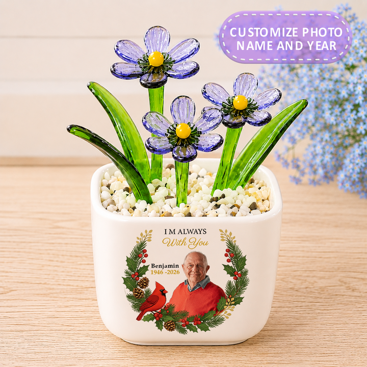 I Am Always With You - Personalized Memorial Flower Pot - Gift For Family Members, Grandparents