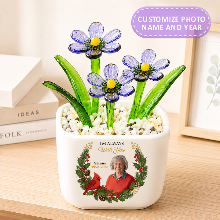 I Am Always With You - Personalized Memorial Flower Pot - Gift For Family Members, Grandparents