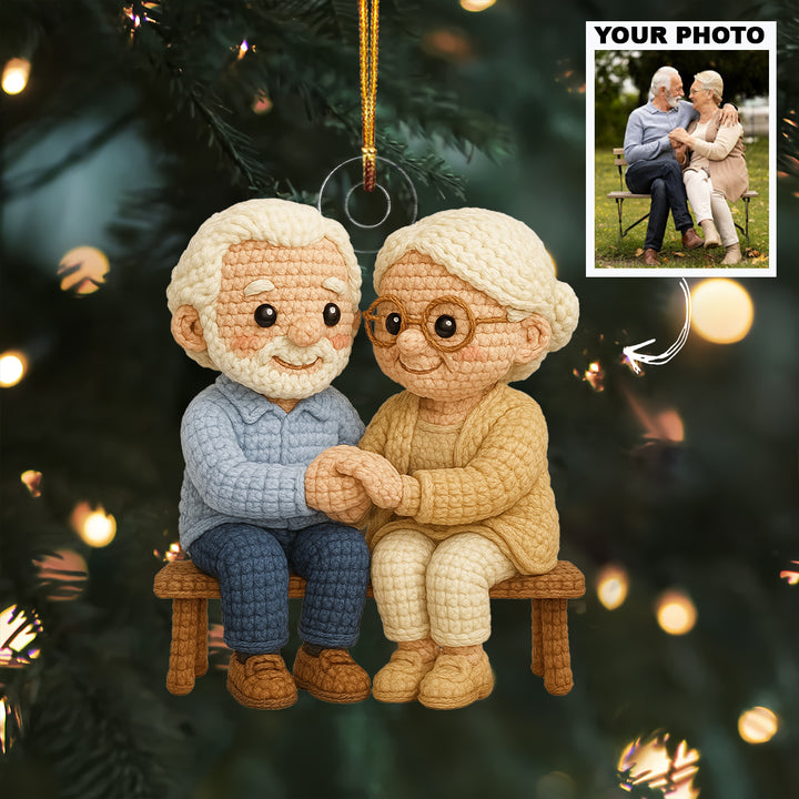 Timeless Love - Personalized Photo Ornament - Christmas Gift For Grandparents AGP0DH032