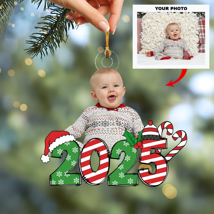 Engraved Herein - Customized Photo Ornament - Christmas Gift For Family Members UPL0LDH003