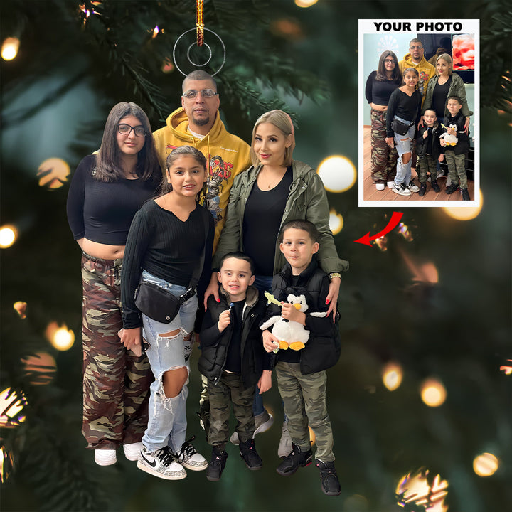 Pure Joy Collective - Personalized Photo Mica Ornament - Christmas Gift For Family Members, Baby Ultrasound Moments