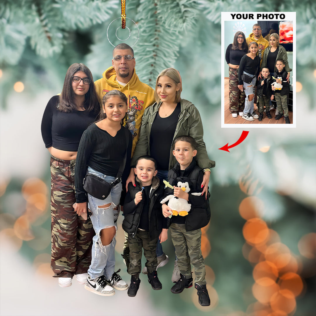 Pure Joy Collective - Personalized Photo Mica Ornament - Christmas Gift For Family Members, Baby Ultrasound Moments