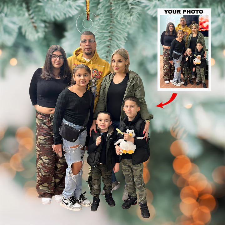 Pure Joy Collective - Personalized Photo Mica Ornament - Christmas Gift For Family Members, Baby Ultrasound Moments