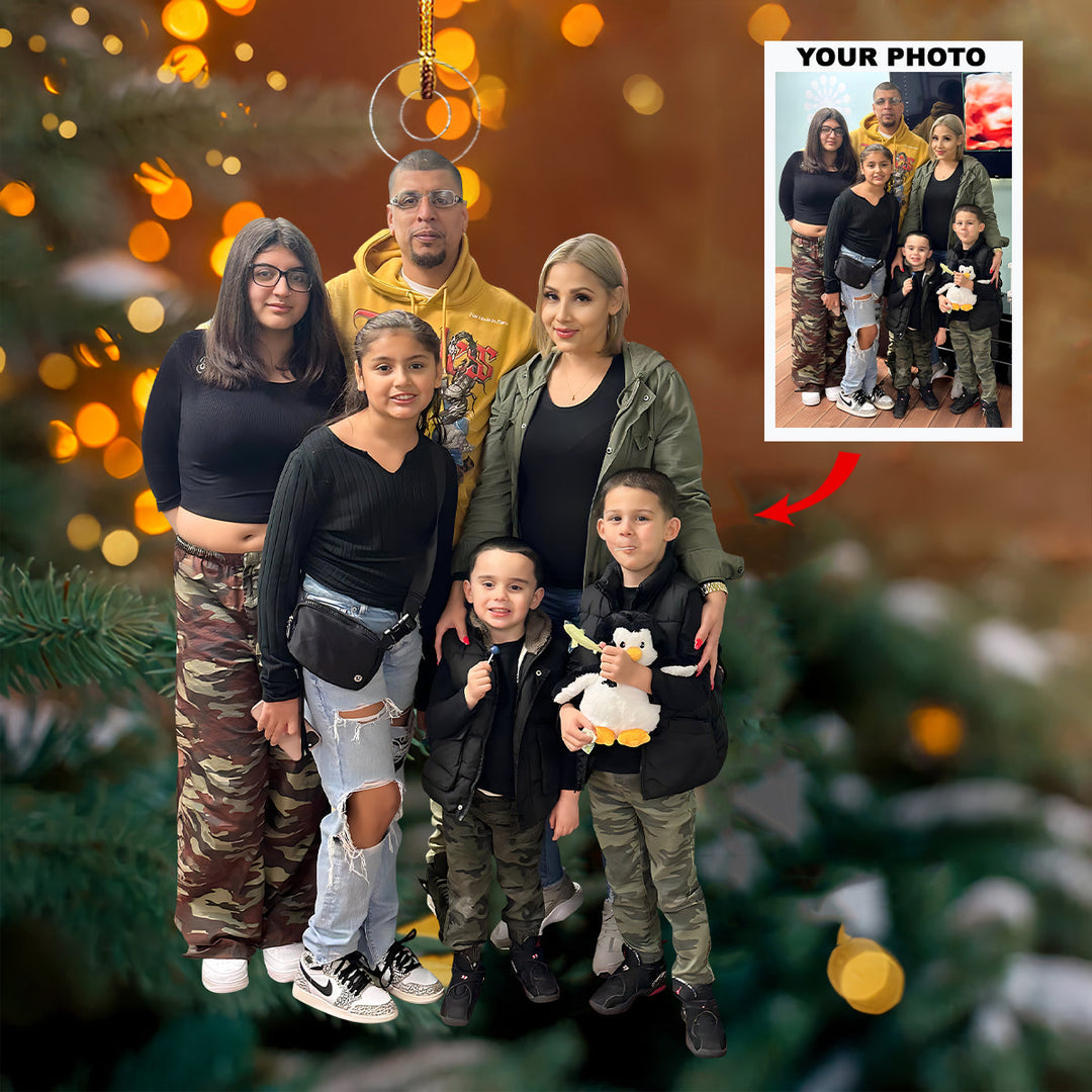 Pure Joy Collective - Personalized Photo Mica Ornament - Christmas Gift For Family Members, Baby Ultrasound Moments