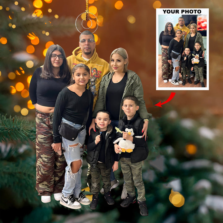 Pure Joy Collective - Personalized Photo Mica Ornament - Christmas Gift For Family Members, Baby Ultrasound Moments