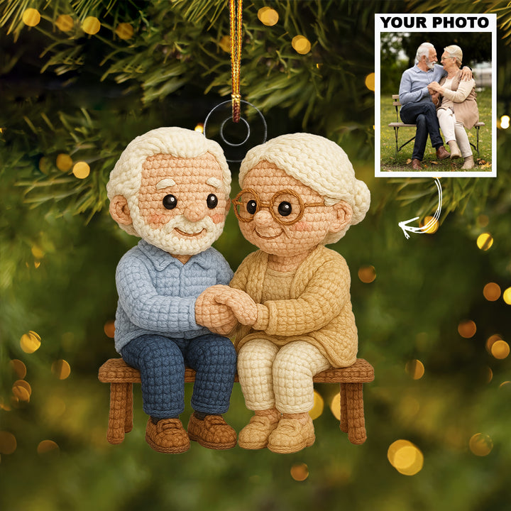 Timeless Love - Personalized Photo Ornament - Christmas Gift For Grandparents AGP0DH032