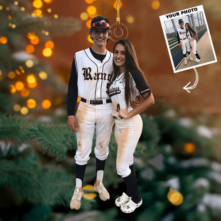 Field Champions - Personalized Photo Mica Ornament - Gift For Couple, Family Members