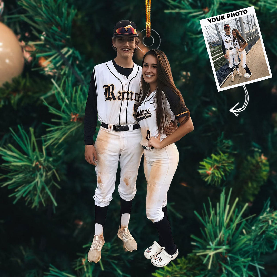 Field Champions - Personalized Photo Mica Ornament - Gift For Couple, Family Members